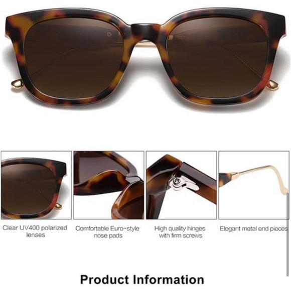 Classic Square Polarized Sunglasses Womens Mens Retro Trendy Shades *New*